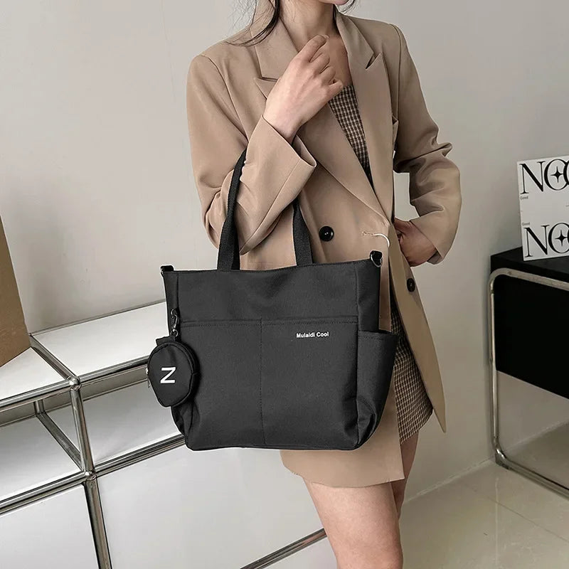 Women Shoulder Crossbody Bag Japanese Canvas Tote Messenger Bag for Student 2023 Ladies Hand Bags Female Handbag Bolsa Feminina