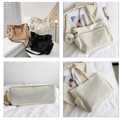 Women Shoulder Crossbody Bag Japanese Canvas Tote Messenger Bag for Student 2023 Ladies Hand Bags Female Handbag Bolsa Feminina